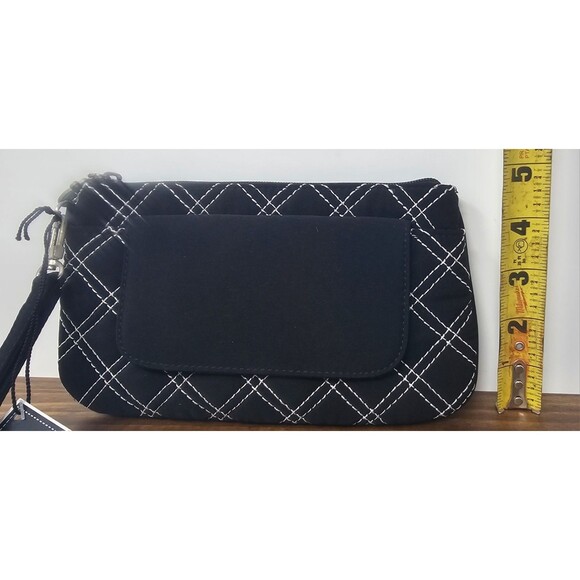 Vera Bradley Retired Limited Edition Flap Cosmetic Microfiber Spectator Wristlet - Picture 12 of 12